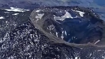 Detectaron actividad en un volcán
