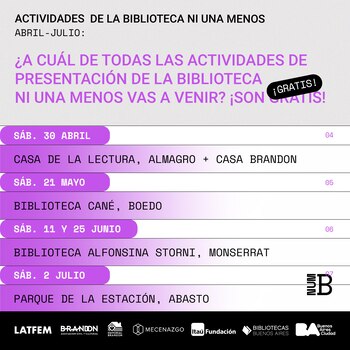 biblioteca ni una menos