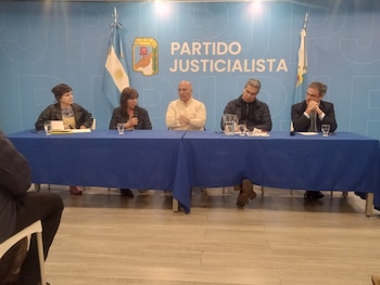 Guillermo Michel, Teresa García, Santiago Fraschina y Jorge Capitanich