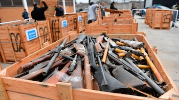 Algunas de las armas de