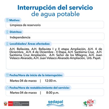 Otras áreas afectadas en Independencia.