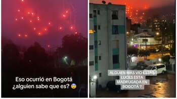 Extrañas luces rojas que se