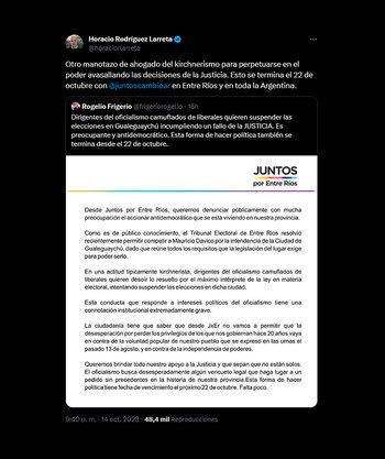 Tuit del Jefe de Gobierno