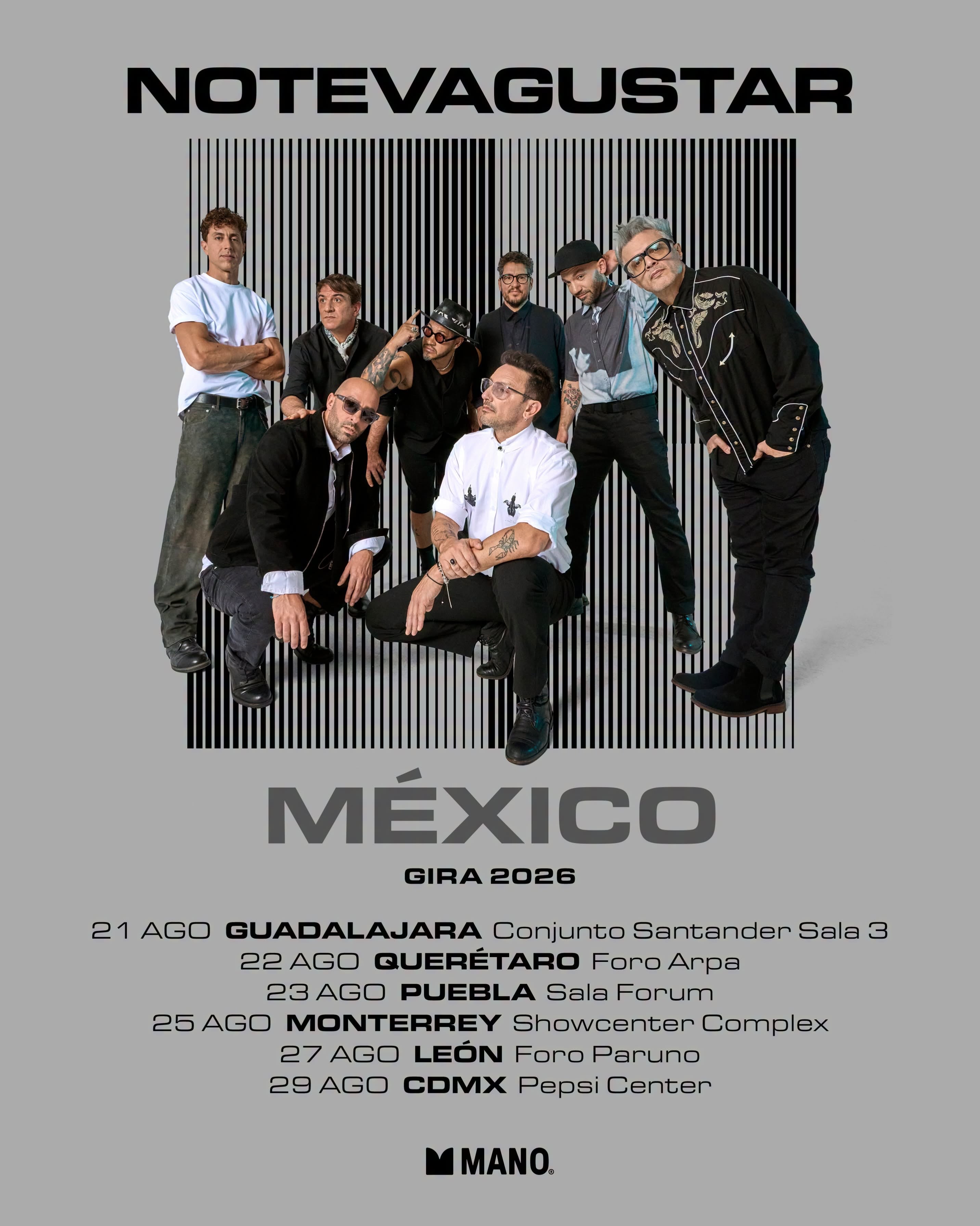 La banda hizo una serie de seis conciertos en México. Presentó su nuevo álbum: