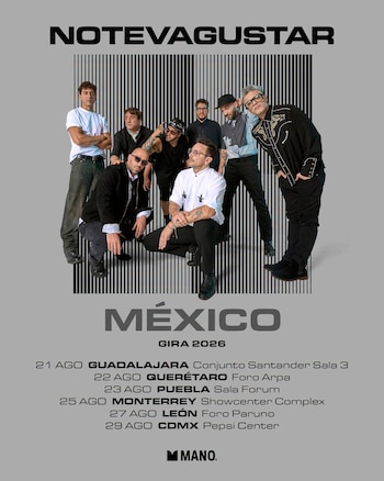 La banda hizo una serie de seis conciertos en México. Presentó su nuevo álbum: "Florece en el caos". (Crédito: Facebook | No Te Va Gustar)