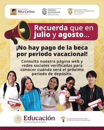 No habrán depósitos durante los