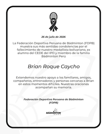 Sicarios - Bryan Roque - IPD - Deporte - Estado de emergencia - Bádminton - Perú - 26 julio