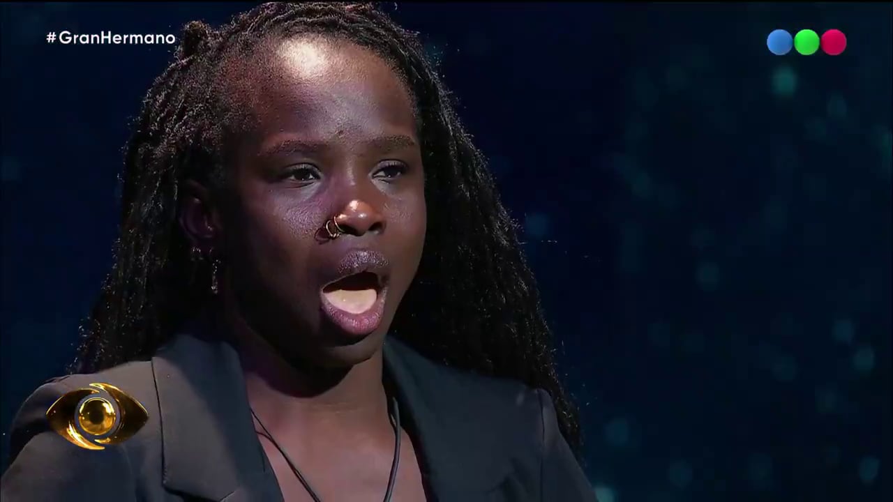 La sorpresa de Mavinga al descubrir a Carmiña en su derecho a réplica (Gran Hermano: Generación Dorada, Telefe)