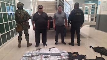 Los detenidos viajaban en una