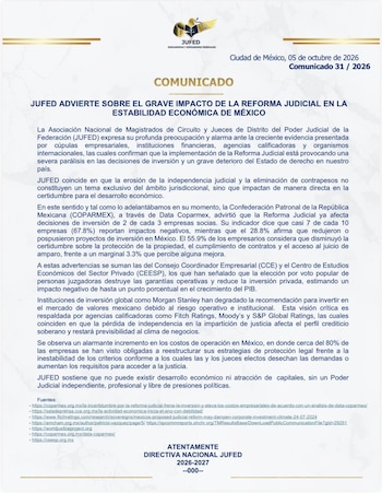 Comunicado Oficial.