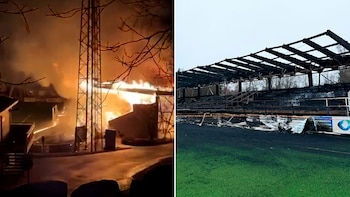 Las impactantes imágenes del incendio