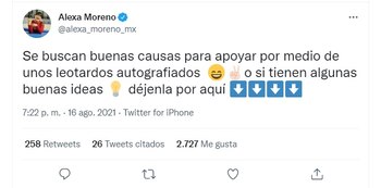 Alexa Moreno regalará leotardos autografiados