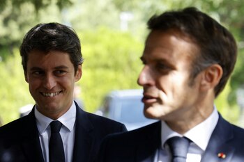 El presidente Macron y el