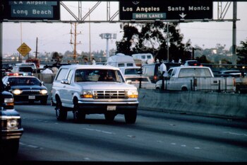 La persecución por una autopista