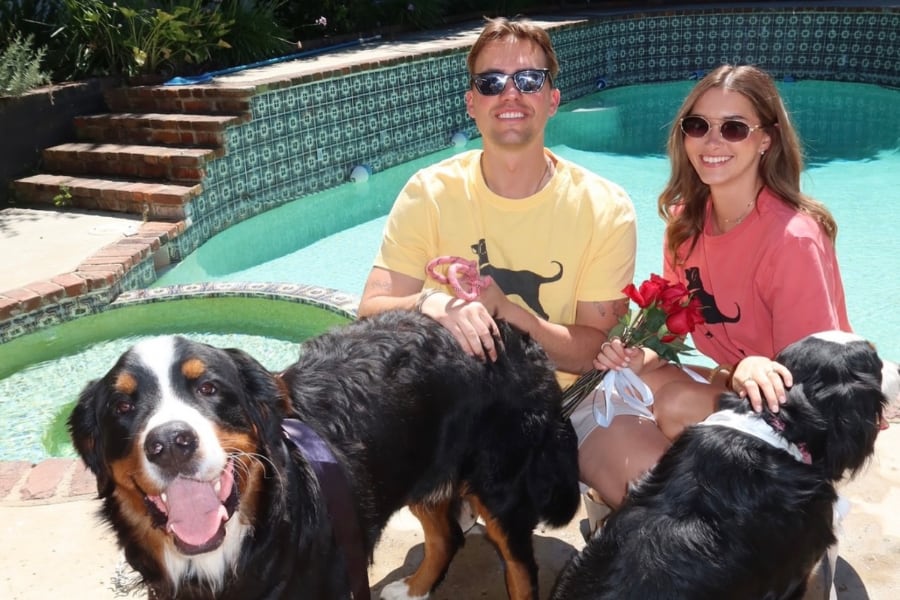 El caso de Dunkin, el perro de Madeleine White y Andrew Fedyk, motivó al legislador James Gallagher a presentar el proyecto (Instagram: @madeleinecwhite).