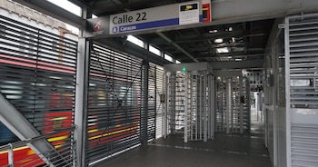 La estación temporal Calle 22 de Transmilenio tendrá cierres nocturnos entre semana y suspensión total los fines de semana por las obras de la Primera Línea del Metro de Bogotá - crédito Transmilenio