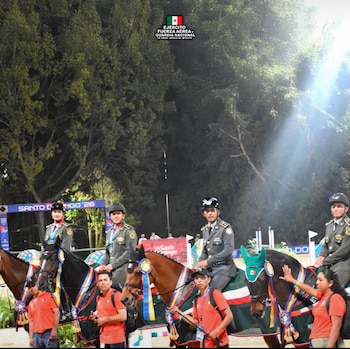 México dominó la prueba por equipos. (Ejército Fuerza Aérea Guardia Nacional)