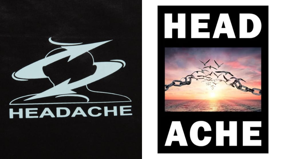 A la izquierda, el logo de Headache en su perfil. A la derecha, la carátula de su último álbum publicado el año pasado,