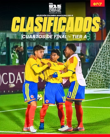La selección Colombia sigue invicta en la Copa Mundial y Festival Sub-15 de la FIFA 2026 - crédito FCF
