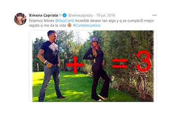 Así Capristo anunció su embarazo