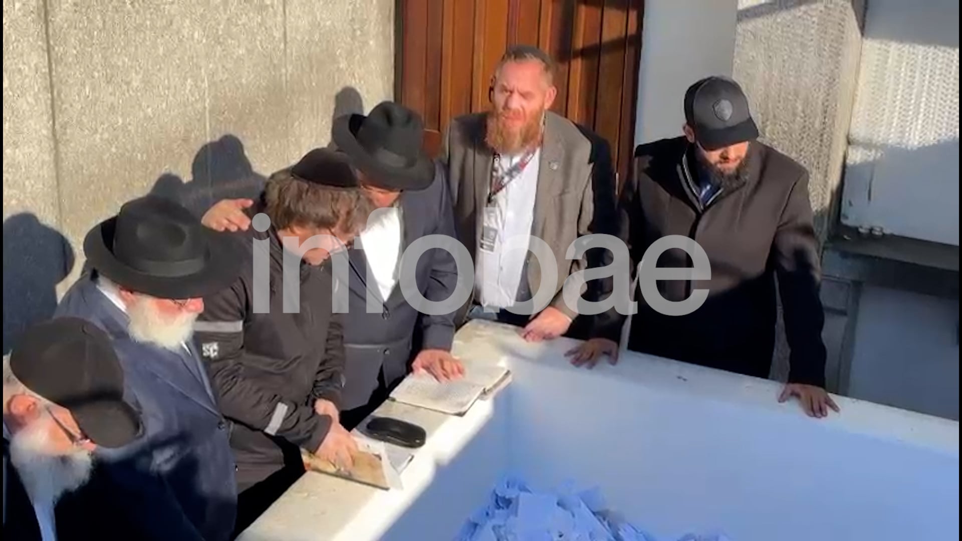 Javier Milei en la tumba del Rebe de Lubavitch