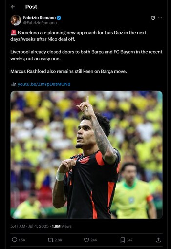 El periodista deportivo italiano informó