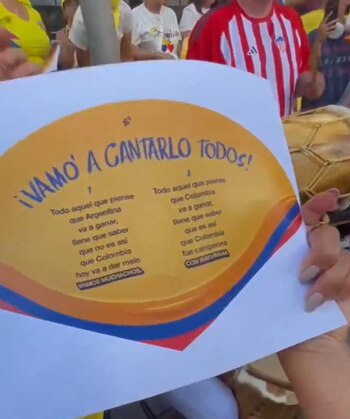 Los hinchas colombianos aseguraron que