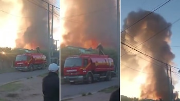 Se incendia un depósito de
