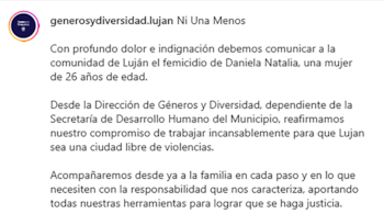 Femicidio Luján