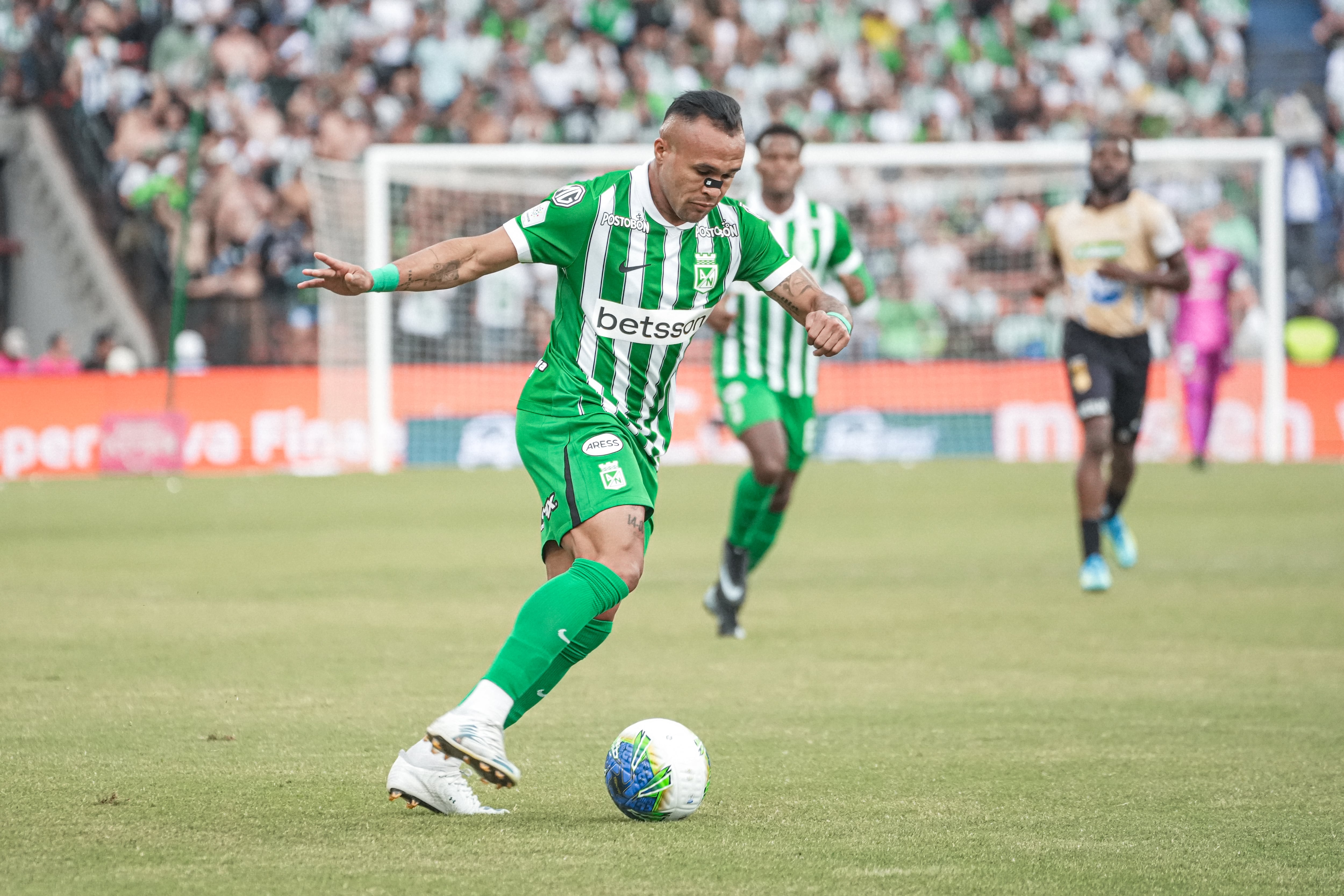 Andrés Sarmiento fue uno de los jugadores titulares con Atlético Nacional en el partido ante Águilas Doradas en el fútbol colombiano - crédito Atlético Nacional