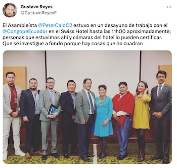 El funcionario legislativo, Gustavo Reyes,