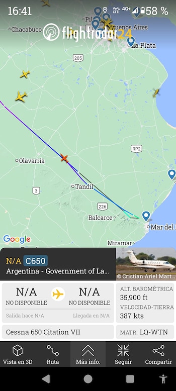 Martin Menem criticó a Ricardo Quintela por usar el avion provincial