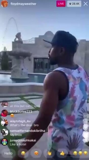 Mayweahter mostró varios rincones de