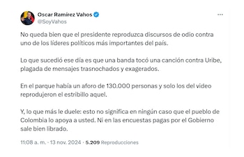 Este fue el mensaje del