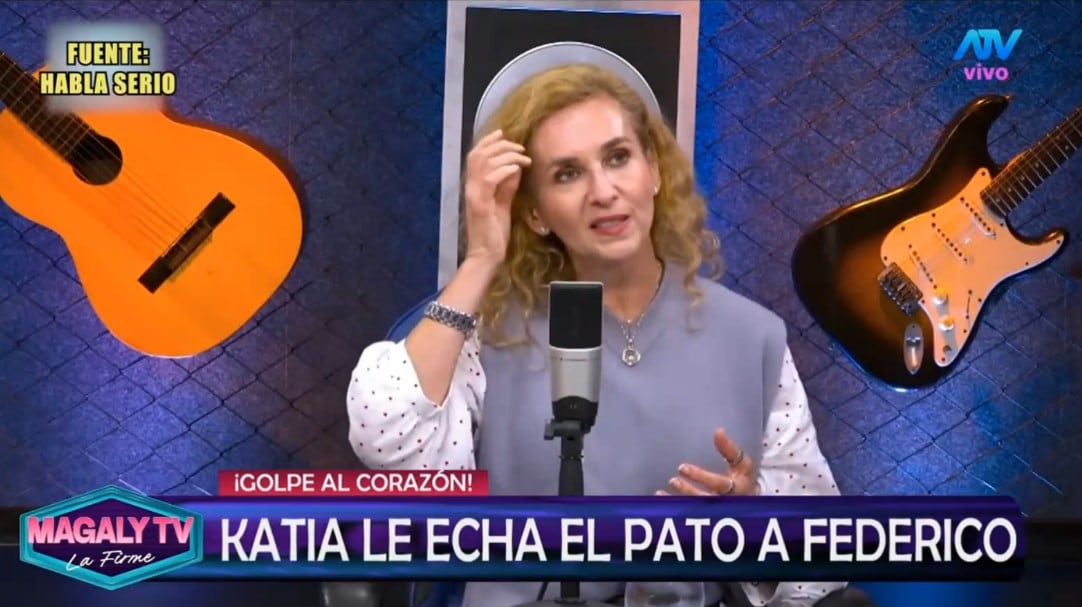Magaly Medina reacciona a revelación de Katia Condos sobre su separación de Federico Salazar: “Qué raro”. Captura: Magaly TV La Firme.