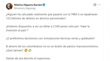 Mónica Higuera, exdirectora de la