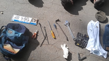 Los elementos incautados en el