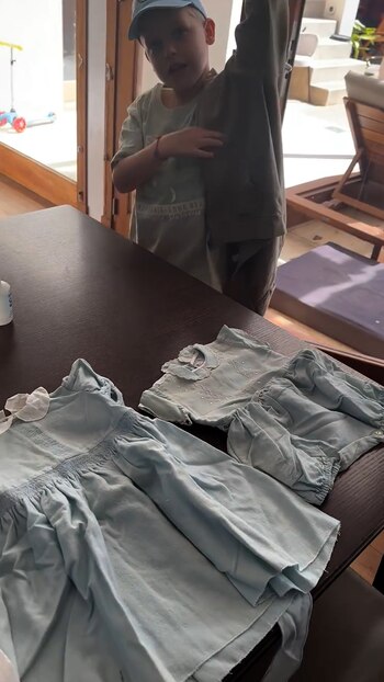 Los vestidos que la mamá