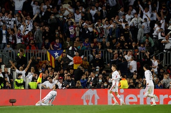 Los hinchas alemanes festejando el