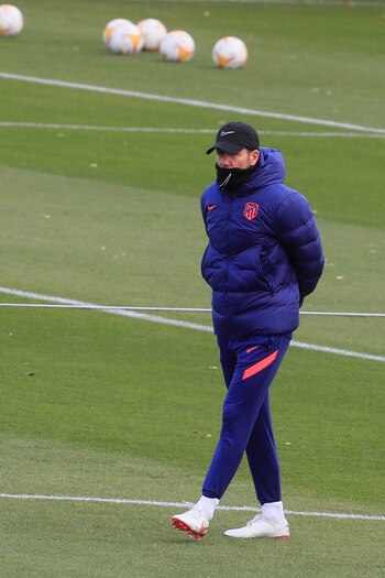 Diego Pablo Simeone, este sábado.