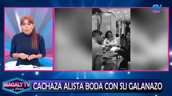 Magaly Medina sobre la boda de Cachaza: “¿El vestido, la clínica y el catering también serán por canje?”. Captura: Magaly TV La Firme.