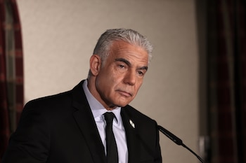El líder de la oposición israelí Yair Lapid (EFE/EPA/ATEF SAFADI)