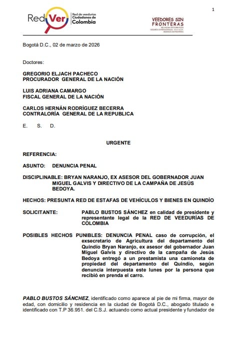 Un conjunto de informes documenta la posible desviación de activos estatales, incluyendo automotores e inmuebles, y detalla cómo diversas operaciones habrían afectado los intereses patrimoniales de particulares y el erario del departamento - crédito RedVer