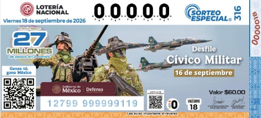Créditos: Lotería Nacional.