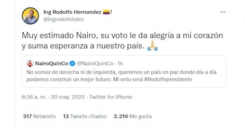 Rodolfo Hernández le responde a