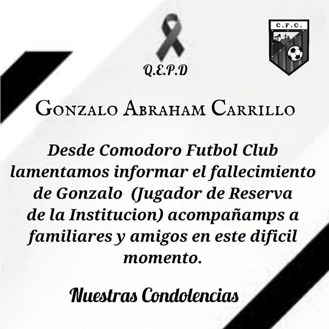 El club argentino lamentó la pérdida y envió condolencias a la familia y amigos del deportista