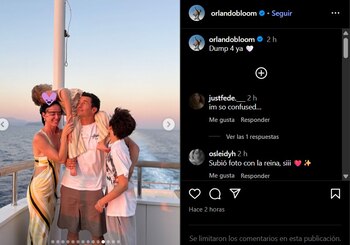 Orlando Bloom publicó una postal