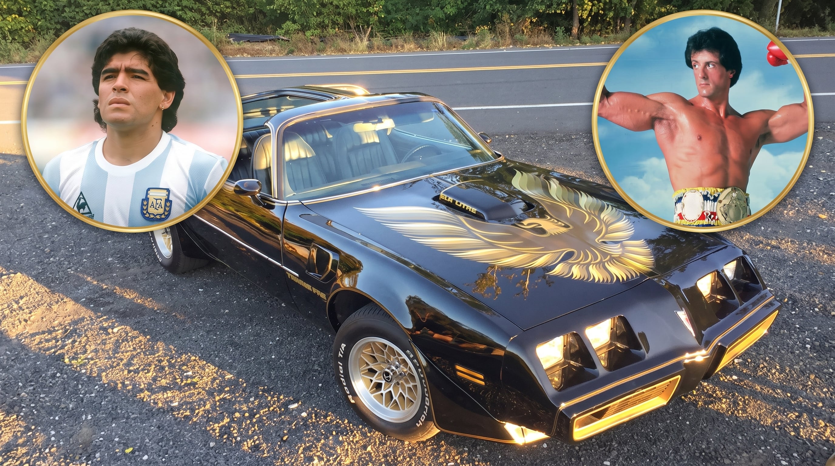 El Pontiac que compró Maradona, un fanático de Rocky
