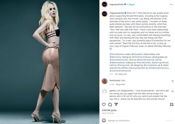 Nicole Kidman lució una lencería