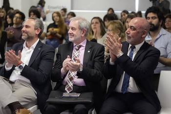El docente en un evento